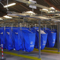 Convoyeur sling - stockage étage