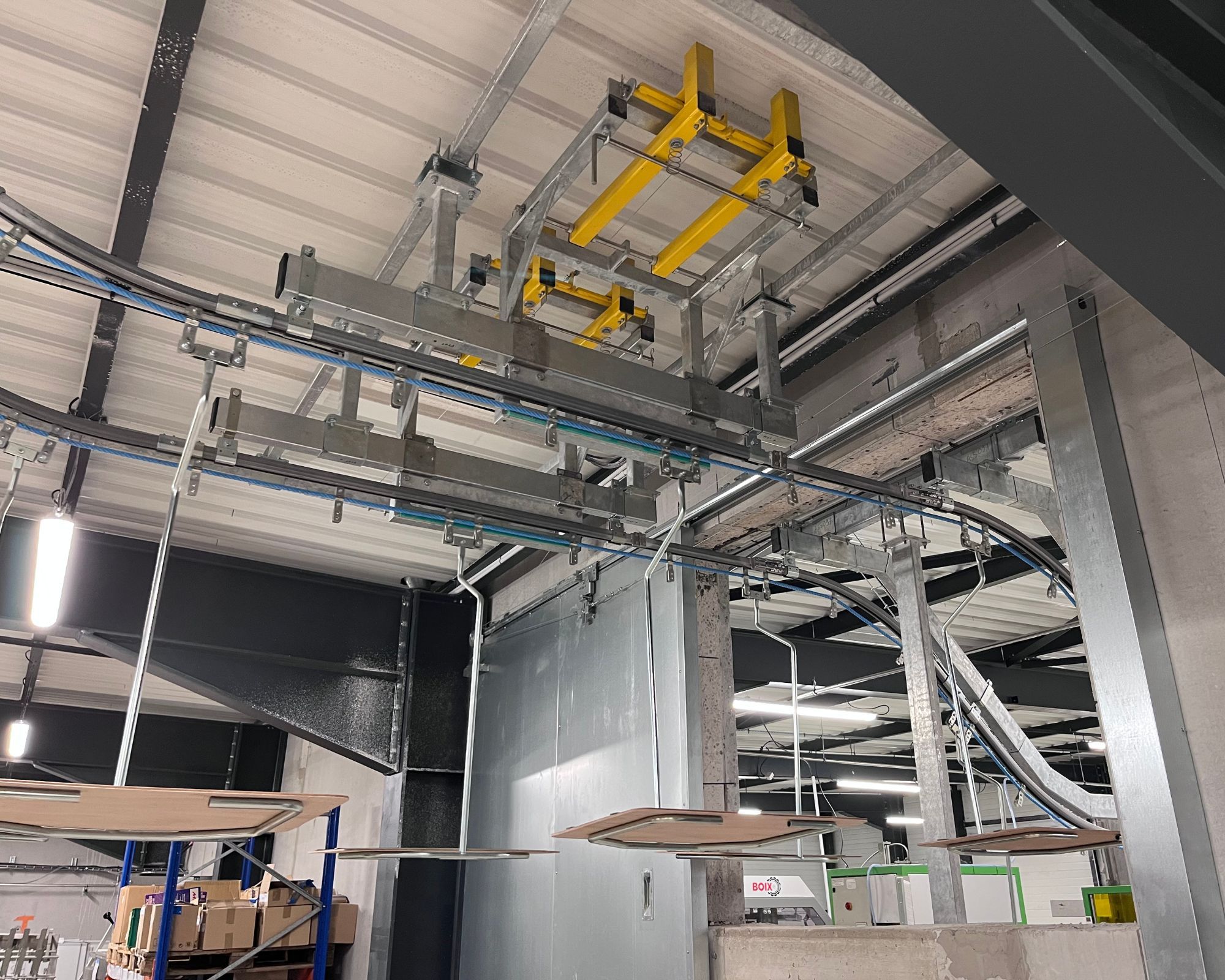 Convoyeur monorail pour agroalimentaire